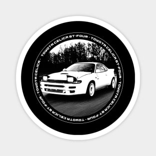 TOYOTA CELICA GT-FOUR ST185 Black 'N White 4 (Black Version) Magnet